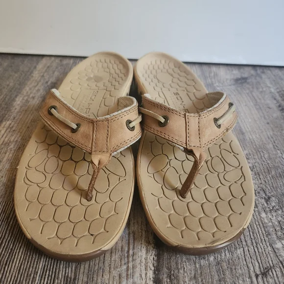 Women’s Sperry Top-Sider SON-R Pulse Thong Beige Sandals Womens Size 9 - Picture 7 of 10